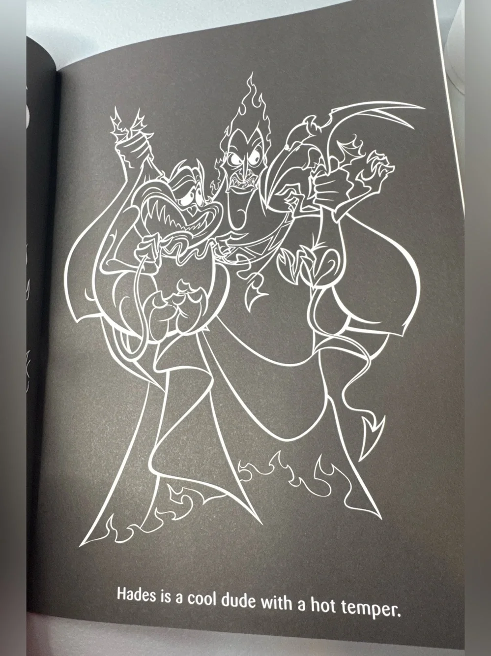 Disney Villains Coloring Book with black pages bonus coloring crayons
